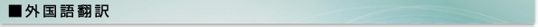 翻訳実績